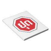 Laos Verkeers STOP Bord ⚠ YOOT in het Laotisch Notitieblok (Schuin)