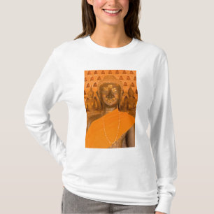 Laos, Vientiane, een van 6840 Boeddhabeelden in T-shirt