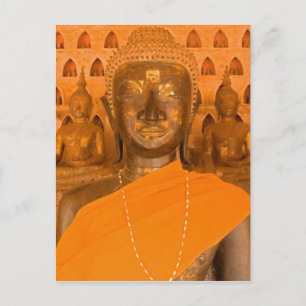 Laos, Vientiane, een van de 6840 Boeddha-afbeeldin Briefkaart