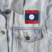 Laos Vierkante Button 5,1 Cm (In situ)