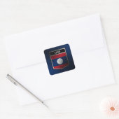 Laos Vierkante Sticker (Envelop)