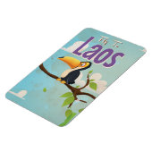 Laos Vintage vakantieposter Magneet (Linkerzijde)