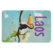 Laos Vintage vakantieposter Magneet (Horizontaal)
