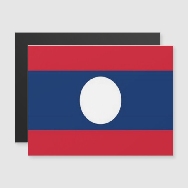 Laos - Vlag - (Voorkant / Achterkant)