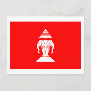 Laos-vlag (1952-1975) briefkaart