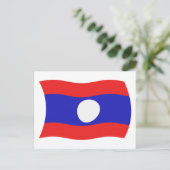 Laos Vlag Ansichtkaart Briefkaart (Staand voorkant)