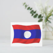 Laos Vlag Ansichtkaart Briefkaart (Staand voorkant)