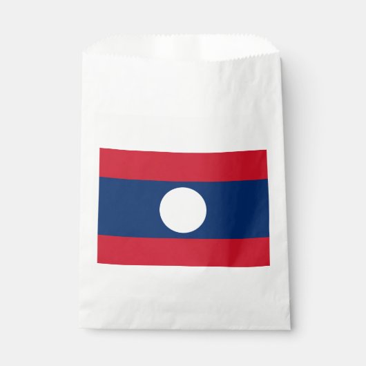 Laos Vlag Bedankzakje (Voorkant)