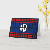 Laos Vlag Birthday Card Kaart (Gele Bloem)