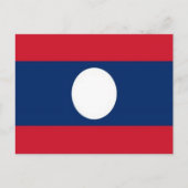 Laos - Vlag - Briefkaart (Voorkant)