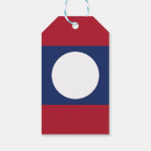 Laos vlag cadeaulabel (Achterkant)