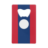 Laos Vlag Creditkaart Flessenopener (Voorkant)