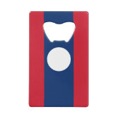 Laos Vlag Creditkaart Flessenopener (Achterkant)