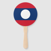 Laos Vlag Handwaaier (Achterkant)
