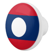 Laos Vlag Keramische Knop (Rechts)