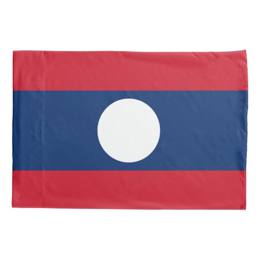 Laos Vlag Kussensloop (Achterkant)
