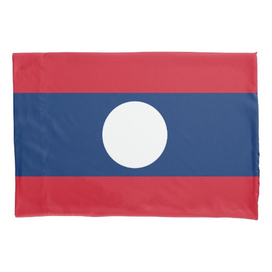 Laos Vlag Kussensloop (Voorkant)