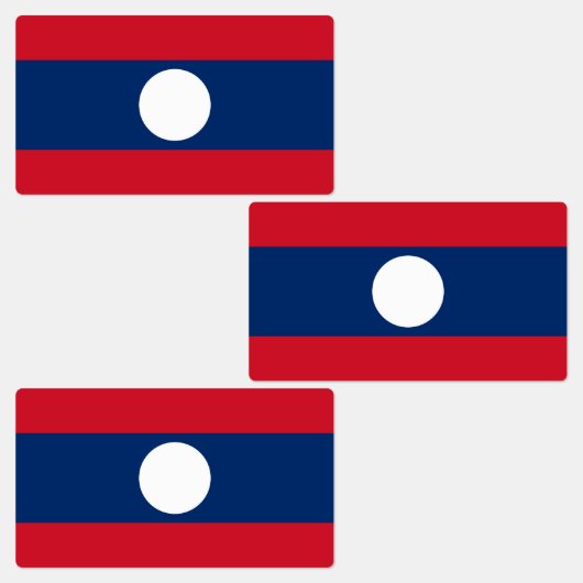Laos Vlag Labels (Groep)