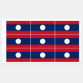 Laos Vlag Labels (Vel)