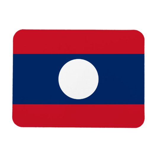 Laos Vlag Magneet (Horizontaal)