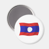 Laos Vlag Magneet (Voorkant / Achterkant)