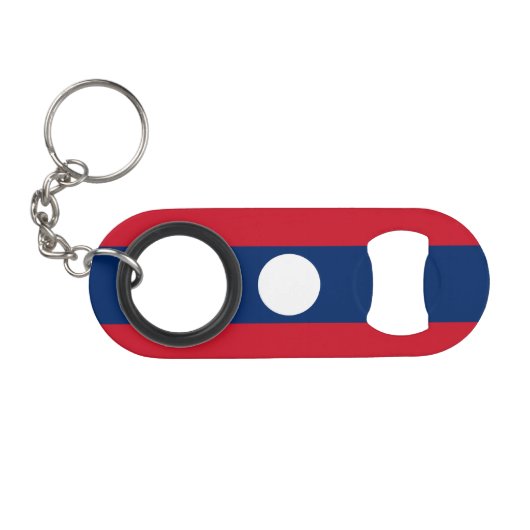 Laos Vlag Mini Flessenopener (Voorkant (Horizontaal))