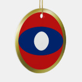 Laos Vlag Ornament (Rechts)