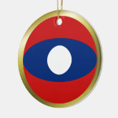 Laos Vlag Ornament (Links)