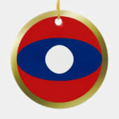 Laos Vlag Ornament (Achterkant)