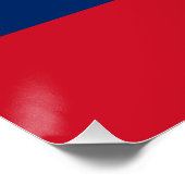 Laos Vlag Perfect Poster (Hoek)