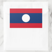 Laos Vlag Rechthoekige Sticker (Tas)