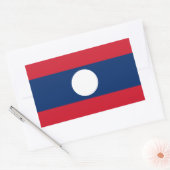 Laos Vlag Rechthoekige Sticker (Envelop)
