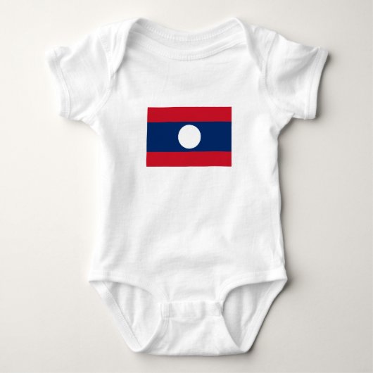 Laos Vlag Romper (Voorkant)