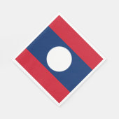 Laos Vlag Servet (Hoek)