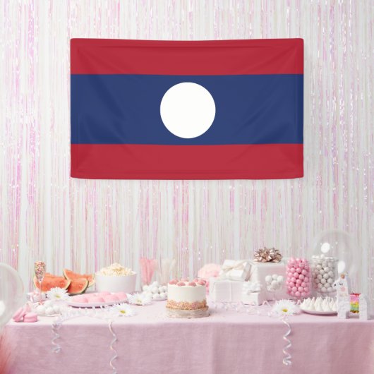 Laos vlag spandoek (Feest)