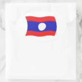 Laos Vlag Sticker (Tas)