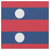 Laos Vlag Stof (Close Up)