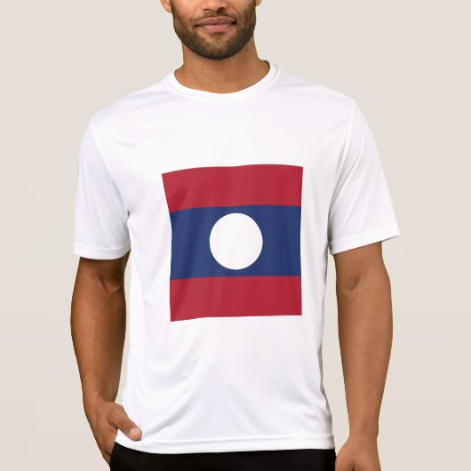 Laos vlag t-shirt (Voorkant)