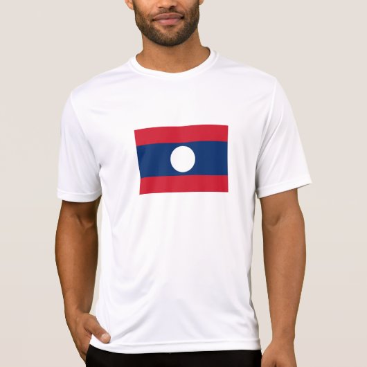 Laos Vlag T-shirt (Voorkant)