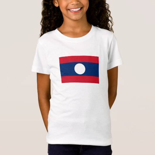 Laos Vlag T-shirt (Voorkant)