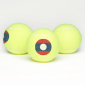 Laos Vlag Tennisballen (Multi)