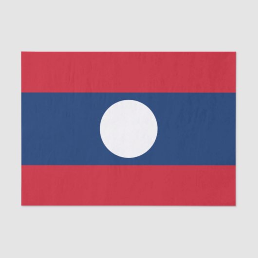 Laos Vlag Tissuepapier (Voorkant)