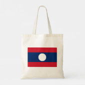 Laos Vlag Tote Bag (Achterkant)
