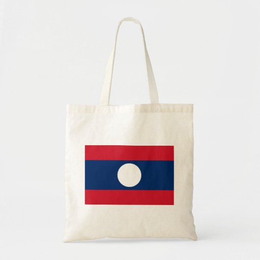 Laos Vlag Tote Bag (Voorkant)