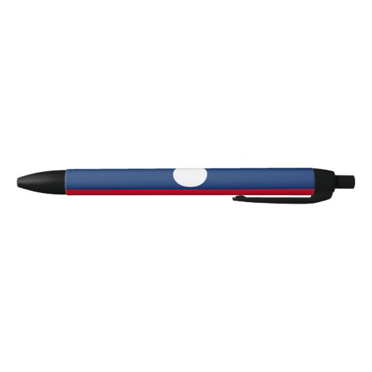 Laos Vlag Zwarte Inkt Pen (Bodem)