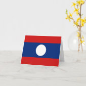Laos-vlagnotitie Kaart (Gele Bloem)