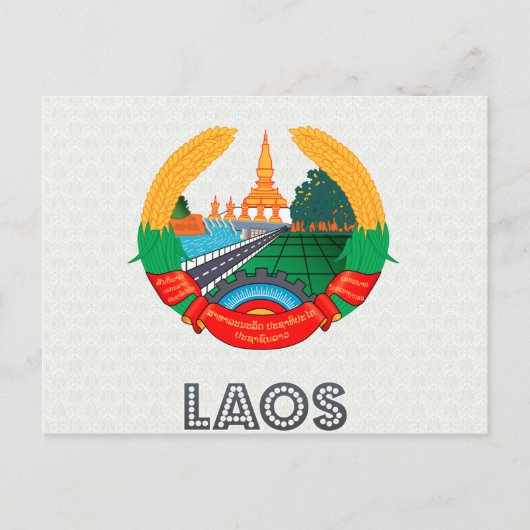 Laos-wapenschild Briefkaart (Voorkant)