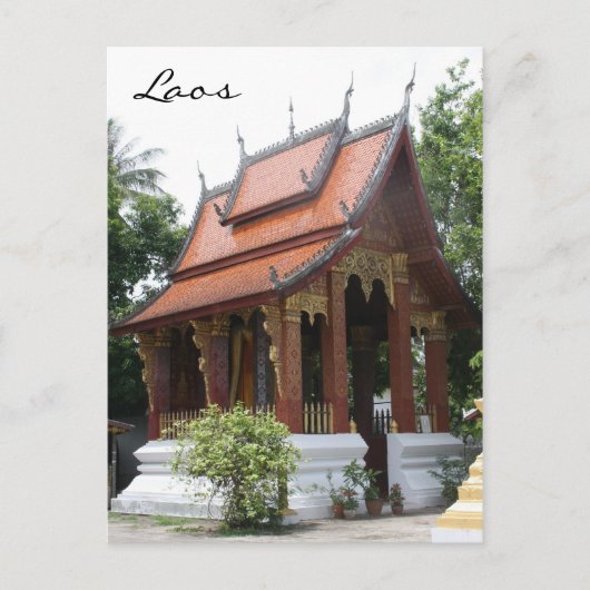 laos wat briefkaart (Voorkant)