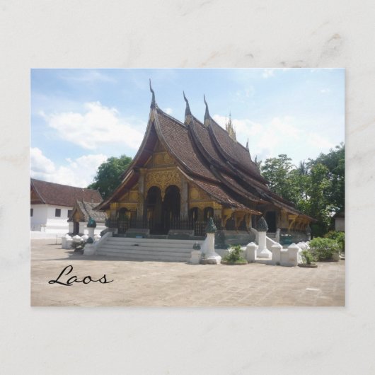 laos wat briefkaart (Voorkant)
