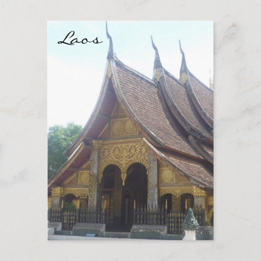 laos wat dak briefkaart (Voorkant)